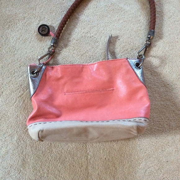 The Sak Indio coral toned bag leather woven strap - Picture 2 of 6